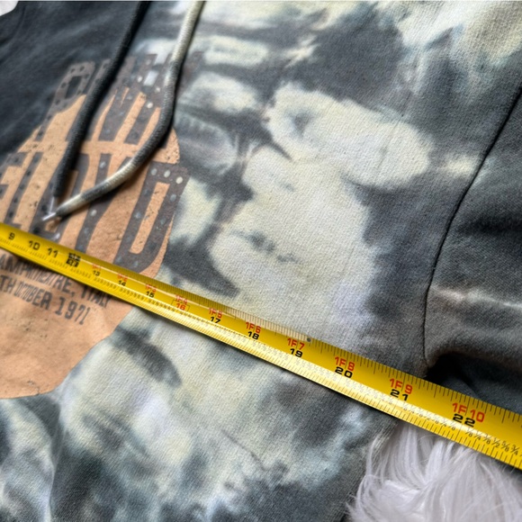 💭[ Pink Floyd ] C-Life Group Pompeii Amphitheater 1971 Cropped Tie Dye Hoodie - Picture 4 of 9